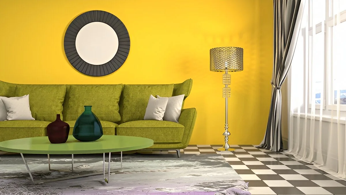 Curved Yellow Interior Design ideas