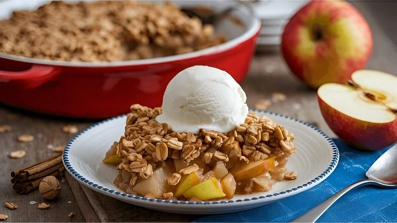 make oatmeal apple crisp at home like chiefs