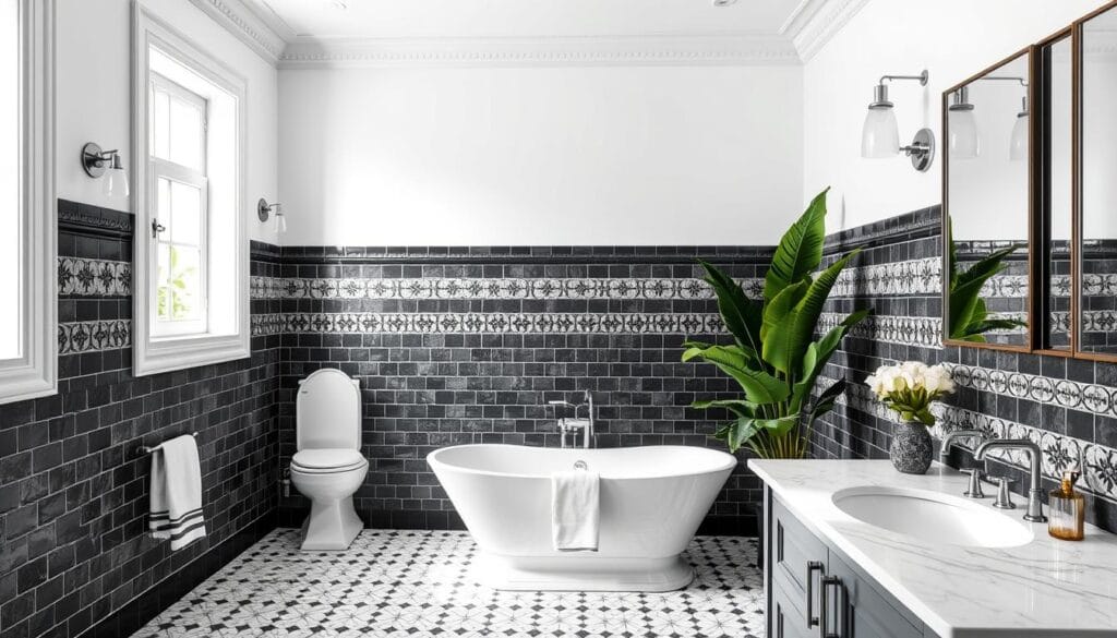 56 Stylish Black and White Bathroom Decor Ideas to Try Today